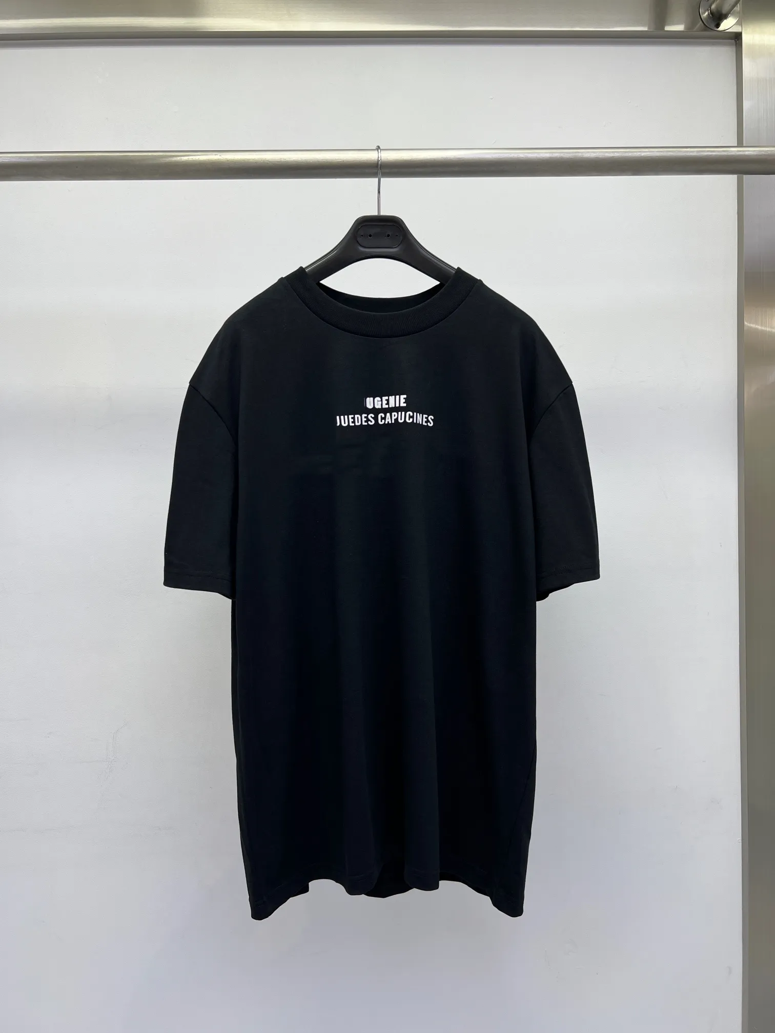 24SS早春のメンズデニムシャツショーツイタリアパリメンズハイストリートファッション半袖OS Tシャツ夏の通気性ティーZL0410