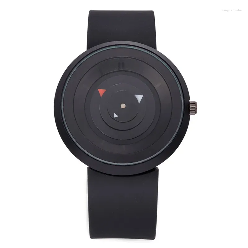 Наручительные часы уникальные бренд -дизайнерские часы для мужчин модная резиновая группа Simple Quartz Watch Erkek Barato Saat Montre Homme 2024