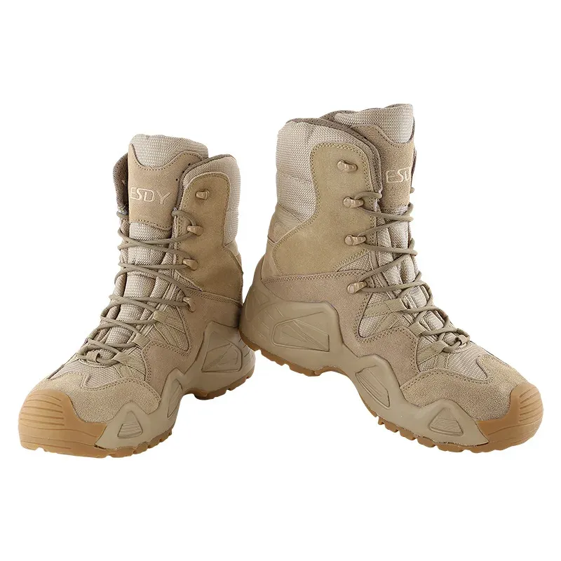 Ботинки военные тактические ботинки мужчины высокие дышащие боевые туфли для походов на открытые поклонники армии в кемпинге охота на спортивные туфли
