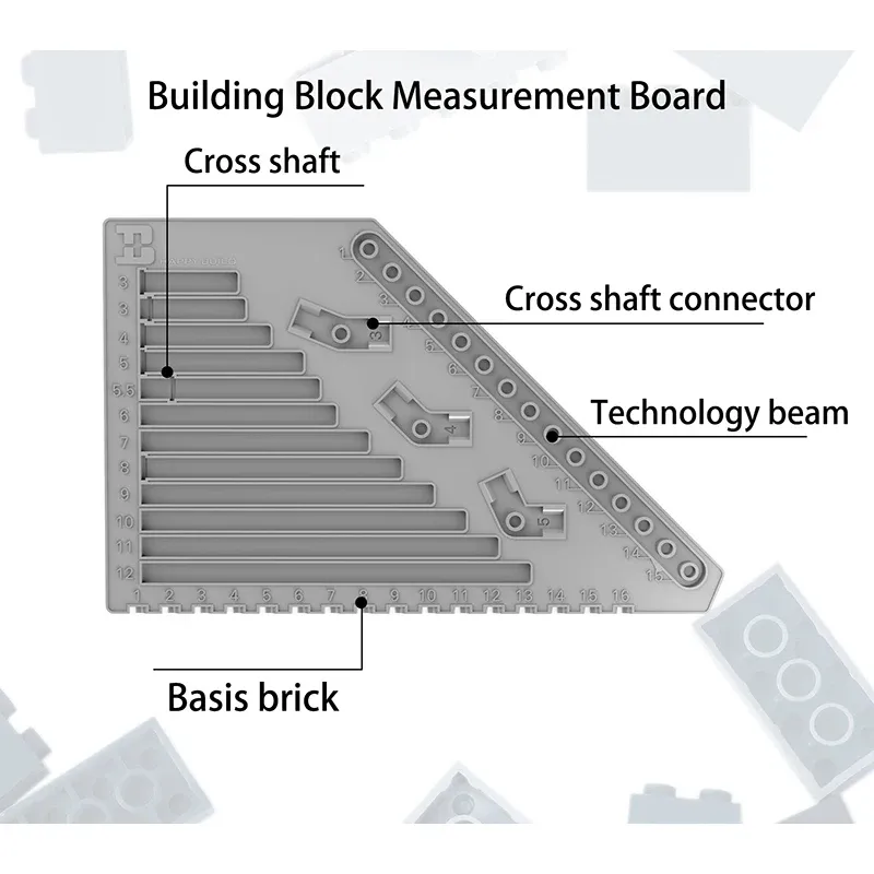 Bricks Toys Mesurer les blocs de préparation des plaques ALIGNES CLIP REPOVERT Tongs Hammer Tool Creative High-Tech Pièces compatibles avec LEGO