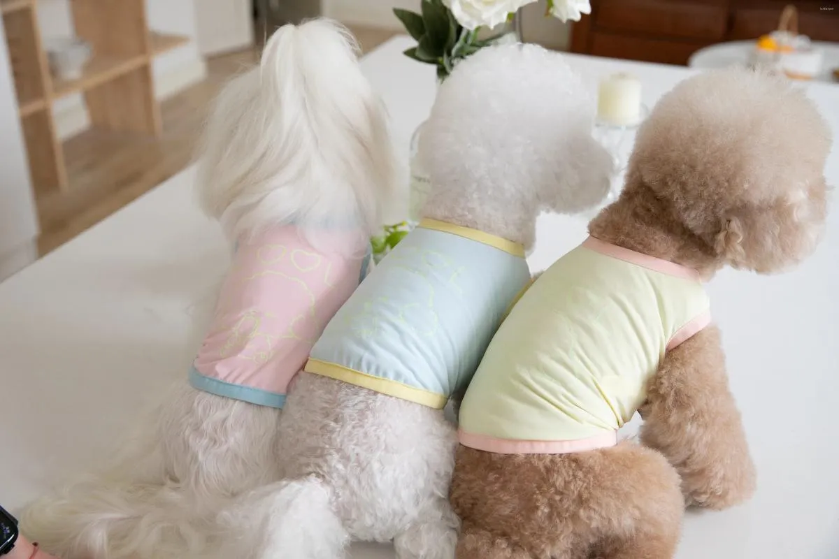 Собачья одежда для щенка для печати жилет Slow Sunscreen Cool Feel Pet Cat Teddy Fashion Clothing