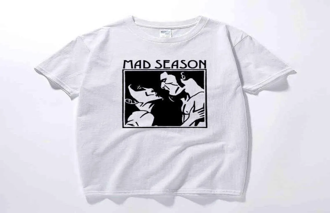 Mad Saison über T -Shirt -Musik Grunge Rock Alice in Ketten schreien Bäume Neue Sommermänner Kleidung Baumwollmänner T -Shirt Euro Größe G123721829