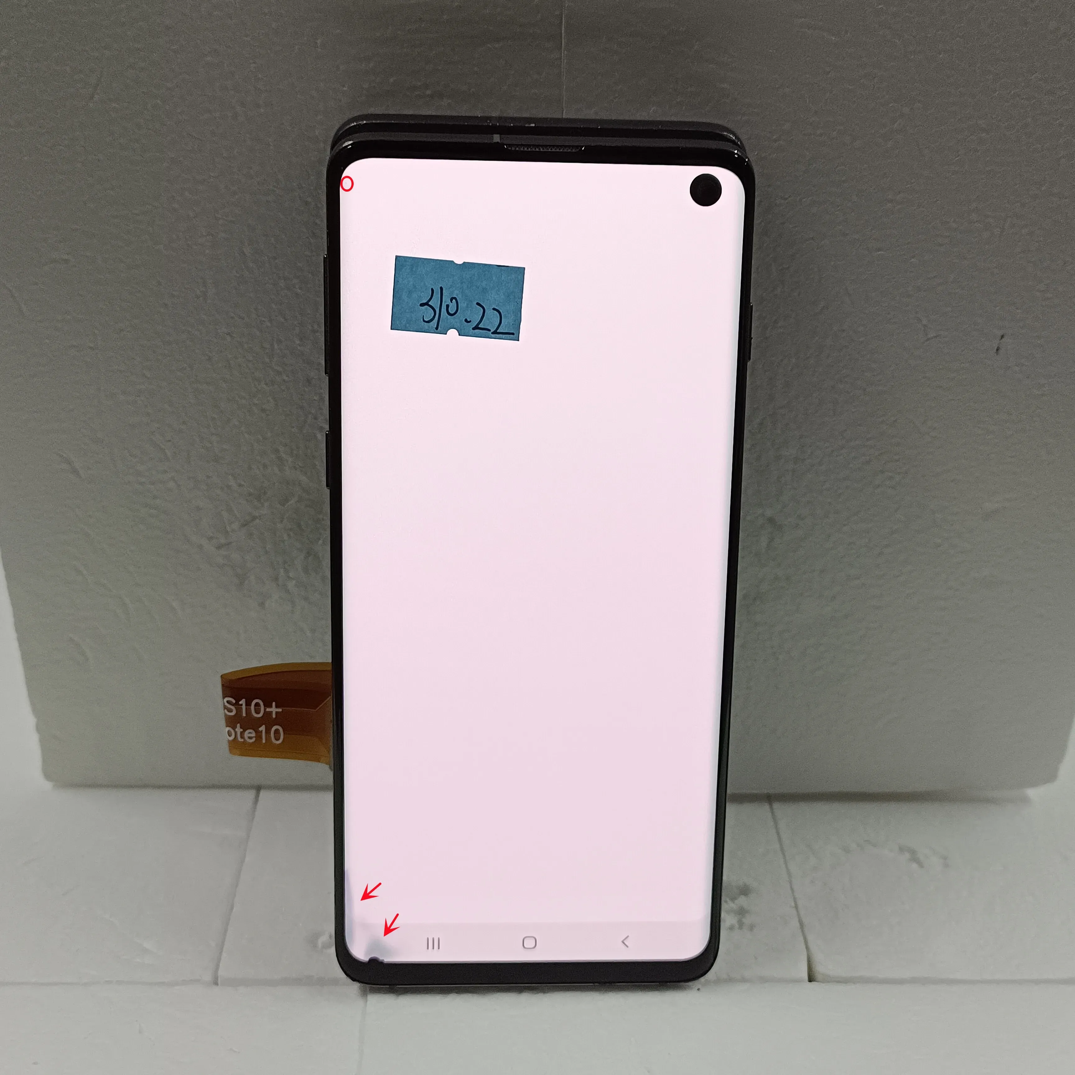 100% tests AMOLED S10 G973 Screen For SAMSUNG Galaxy S10 G973U G973F Display LCD Touch Digitizer Assembly with Frame Replacement