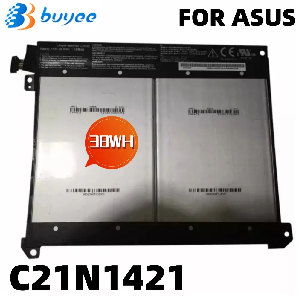 バッテリー新しい7.6V 38WH C21N1421 ASUS変圧器のラップトップバッテリーT300CHIタブレットC21N1418