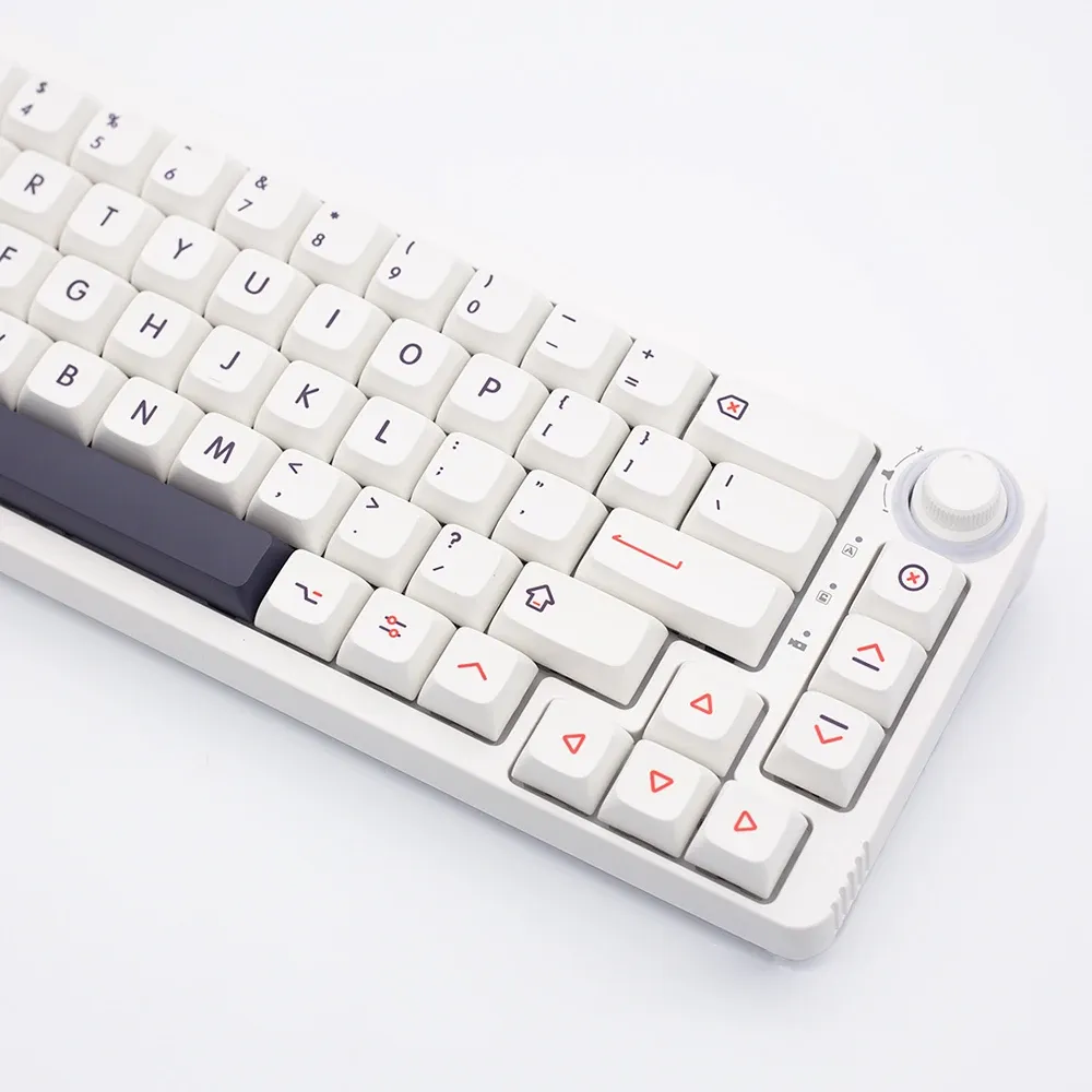 Tastaturen USLION 126 Tasten XDA -Profil PBT -Schlüsselcaps Pink White Personalisierte englische japanische russische Schlüsselkappen für die mechanische Gaming -Tastatur