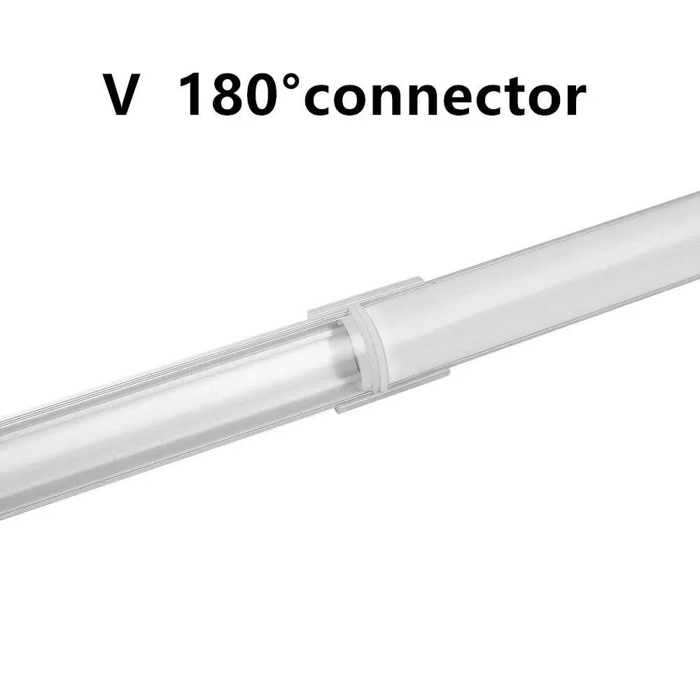 2-25pcs/lotto 0,5 m/PC ad angolo 45 gradi perfil Aluminio per 5050 5630 strisce LED Strip di copertura latte/trasparente Profilo di alluminio