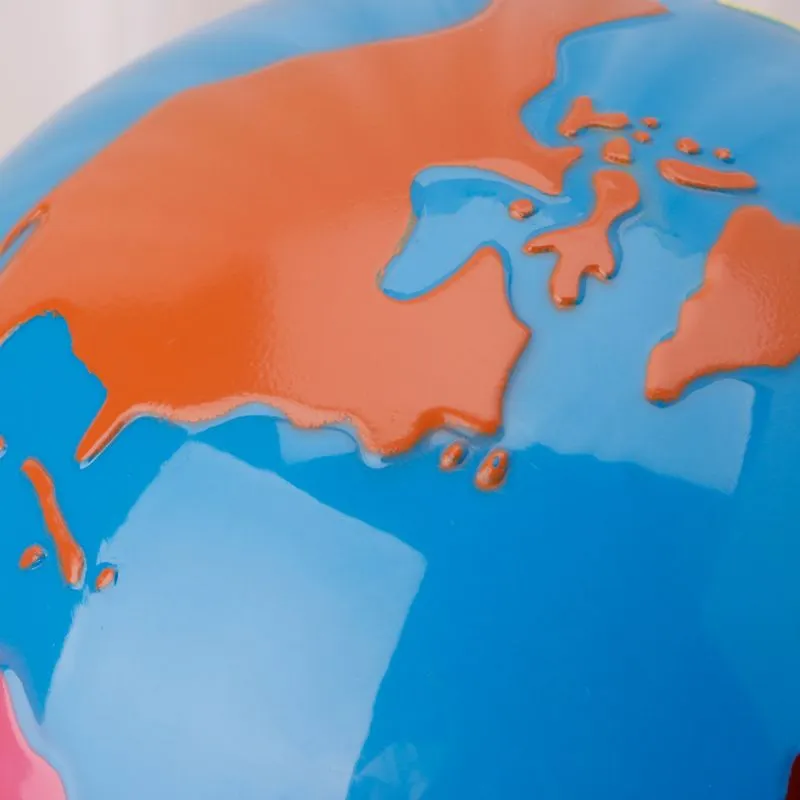 Montessori Géographie matériel globe de parties mondiales