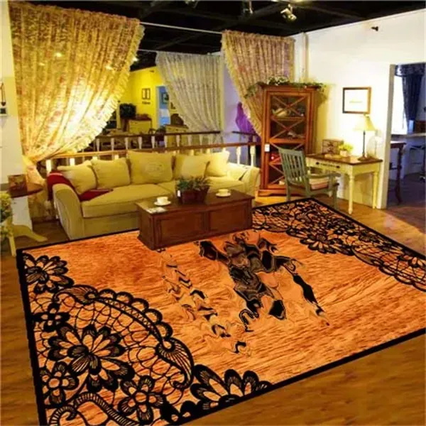 Домашняя мебель художественная ковров Дизайнер знаменитый классический коврик эстетический эстетический спальня салона Playrroom Пол Популя