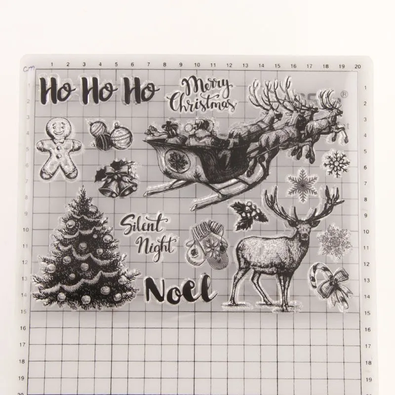 DHgate.com:Clear Silicone Christmas Deer Tree Stamp for DIY ...
