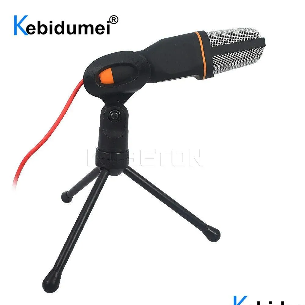 Микрофоны SF666 Handheld Microphone Sound Studio для компьютерного чата ноутбука ноутбука караоке микрофон