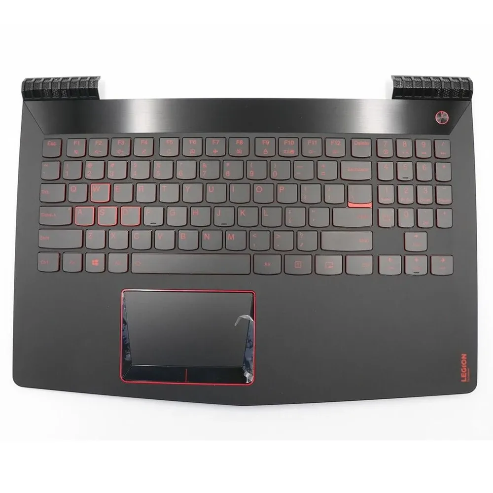 Kort Nytt för Lenovo Legion Y52015 Y52015IKBM PALMREST TouchPad Cover Tangentbord oss ​​svart med bakgrundsbelyst