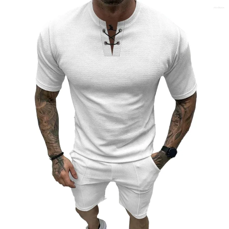 Casual Daily Solid Solid Color O Neck Short Sleeve Two Pieces Casual Daily Solid Solid Color O Neck Short Sleeve Two Pieces