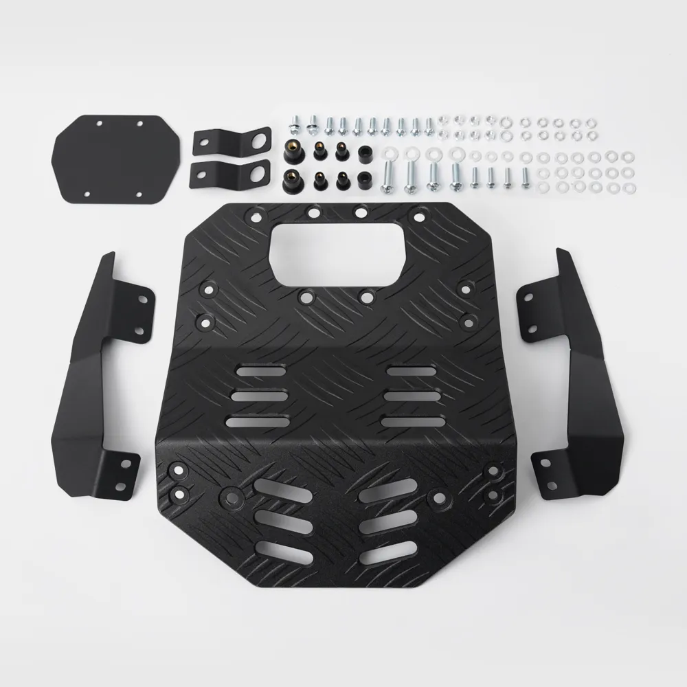 Front Skid Plate Engine Guard For Honda TRAIL125 / CT125 (2020-2024) - 4mm 6061 Aluminum, Silver