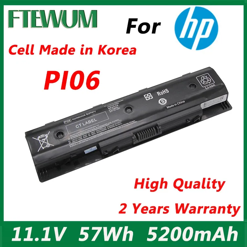 Batteries Batterie de l'ordinateur portable PI06 PI09 pour HP ENVY 14T 14Z 15 15T 15Z 17T 17T M7J020D HSTNNLB4N LB4O HSTNNYB4N HSTNNYB4O TPNL112 M6N012DX