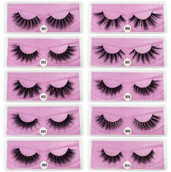 3D Faux Mink Hair Hair False Eyelashes Sharmatic Eyelash Natural Long Long Loft Handmade Lashes7902943