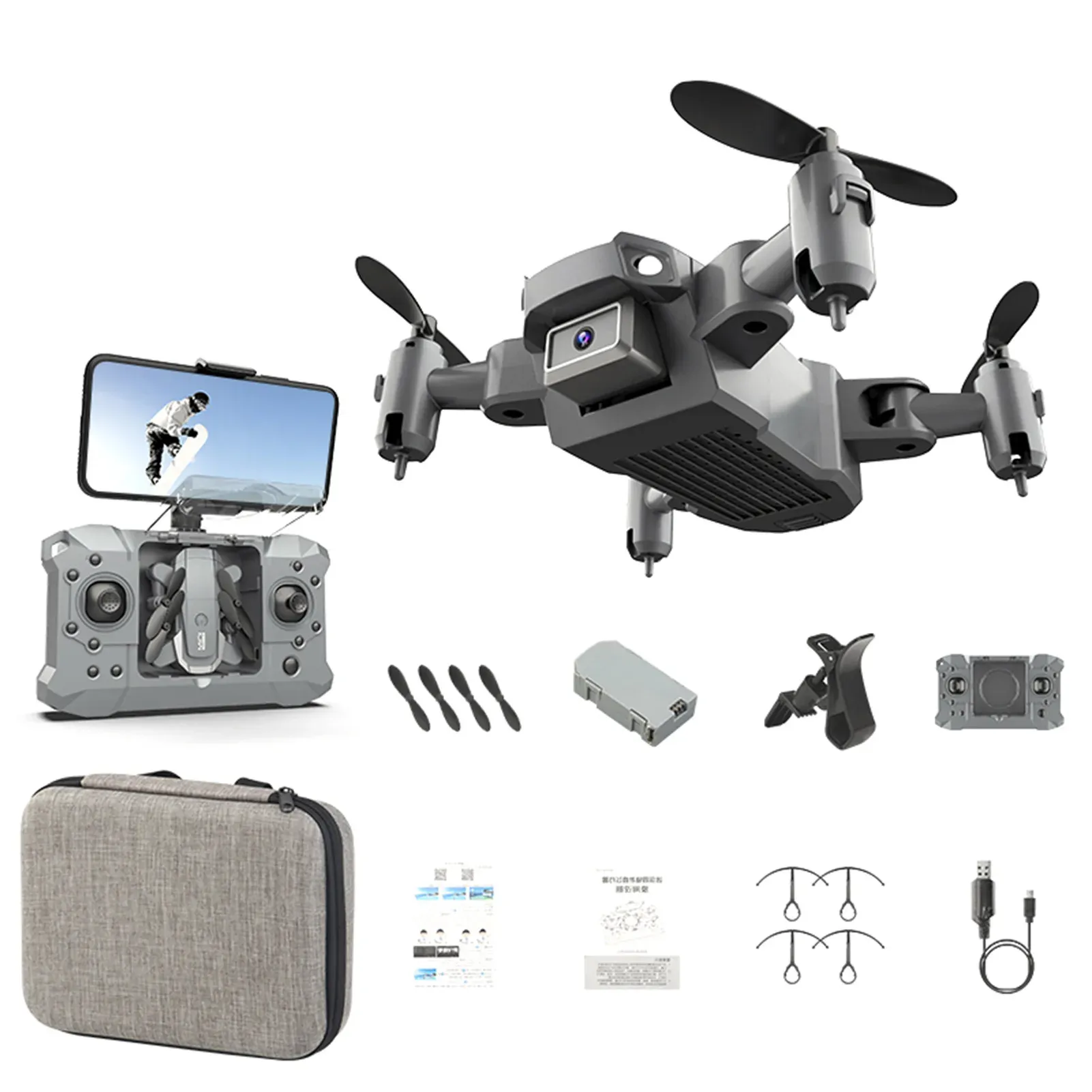 Droni mini drone con fotocamera 4K HD Droni Footcopter Remote Control Remote Control Elicopter Educational Toy Boy Birthday Regali KY905