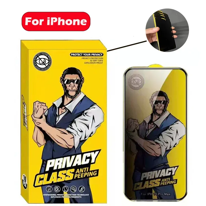 1-4PCS Gorilla Privacy Screan Protector для iPhone 14 13 11 12 Pro Max Antipy защитный стекло для iPhone 15 Pro X XS XS Max