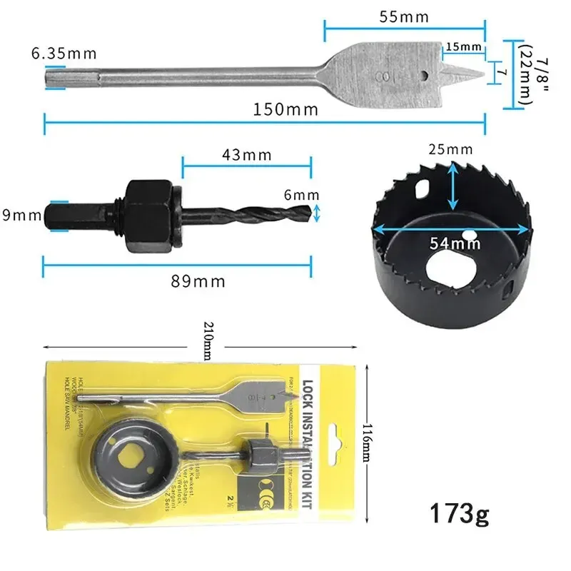 Trou 3pc Saw Saw Gypsum Board Hole Trouner