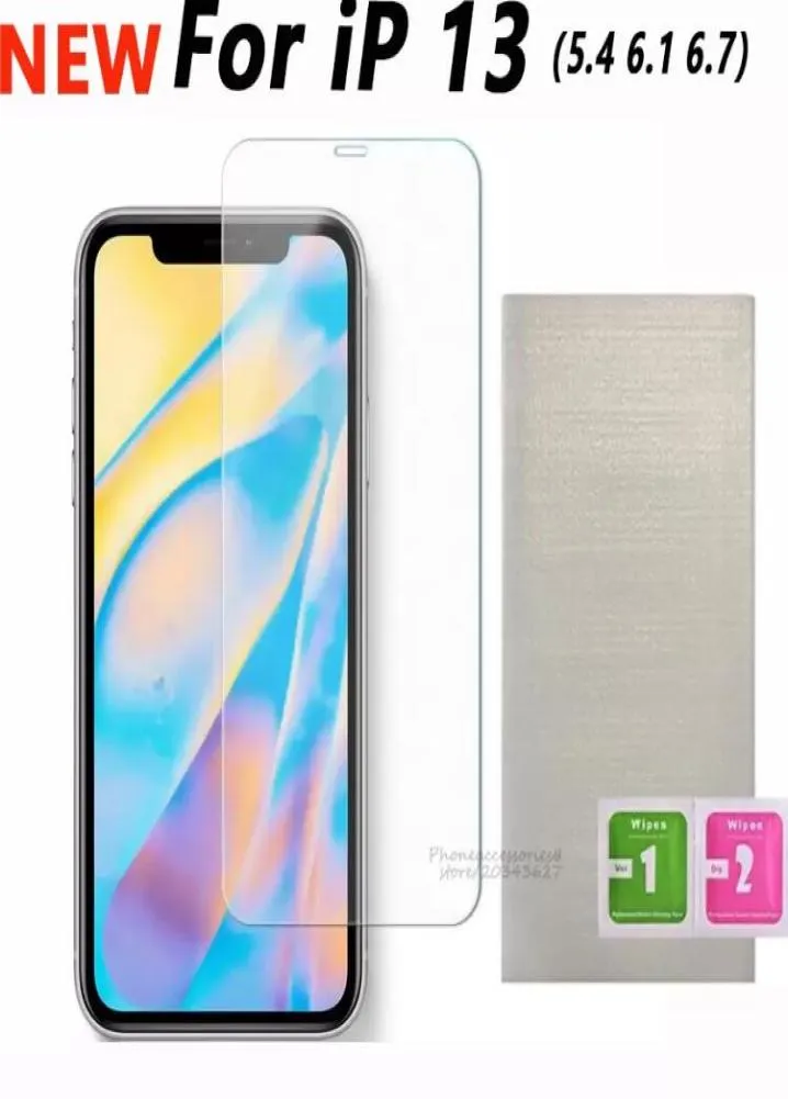 Protezioni Protettore per lo schermo del telefono in vetro temperato trasparente per iPhone 13 12 11 xr xs max Samsung Galaxy A11 A12 A01 A01S A02 A02S4594789