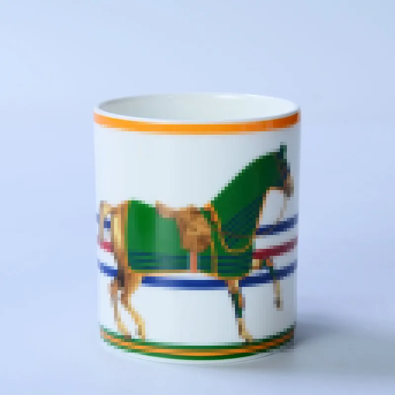 Designer Mugs Steed Geometric Pattern Bone China Mug Printed Logo Creative Present Office Home Early Tea Cup Good Gift 6-10