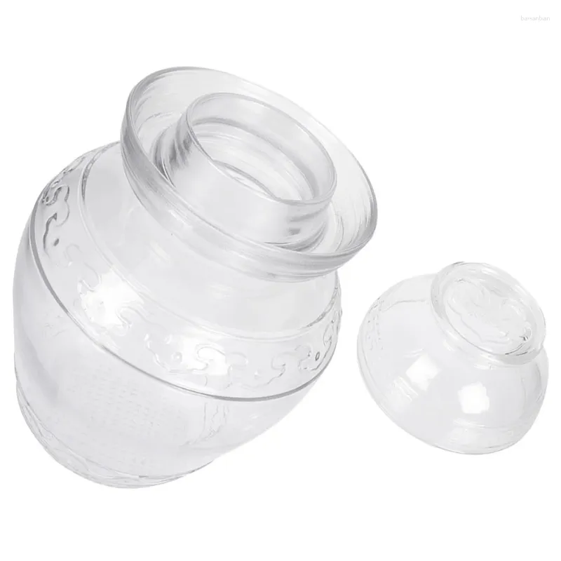 Mugs Vegetable Jar Food Container Sealing Pickle Multi-use Fermentation Glass Household Fermenting Kitchen Storage Containers Lids