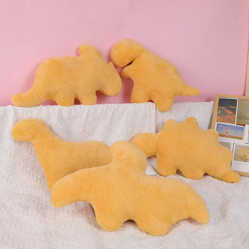 Animal en peluche mignon Dino Poulet Nugget Poulet Block