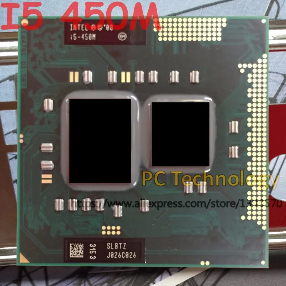 İşlemci Orijinal Intel Core i5 450m CPU 2.40GHz 3M Dualcore Laptop İşlemci I5450m Ücretsiz Kargo Gemi 1 Gün içinde
