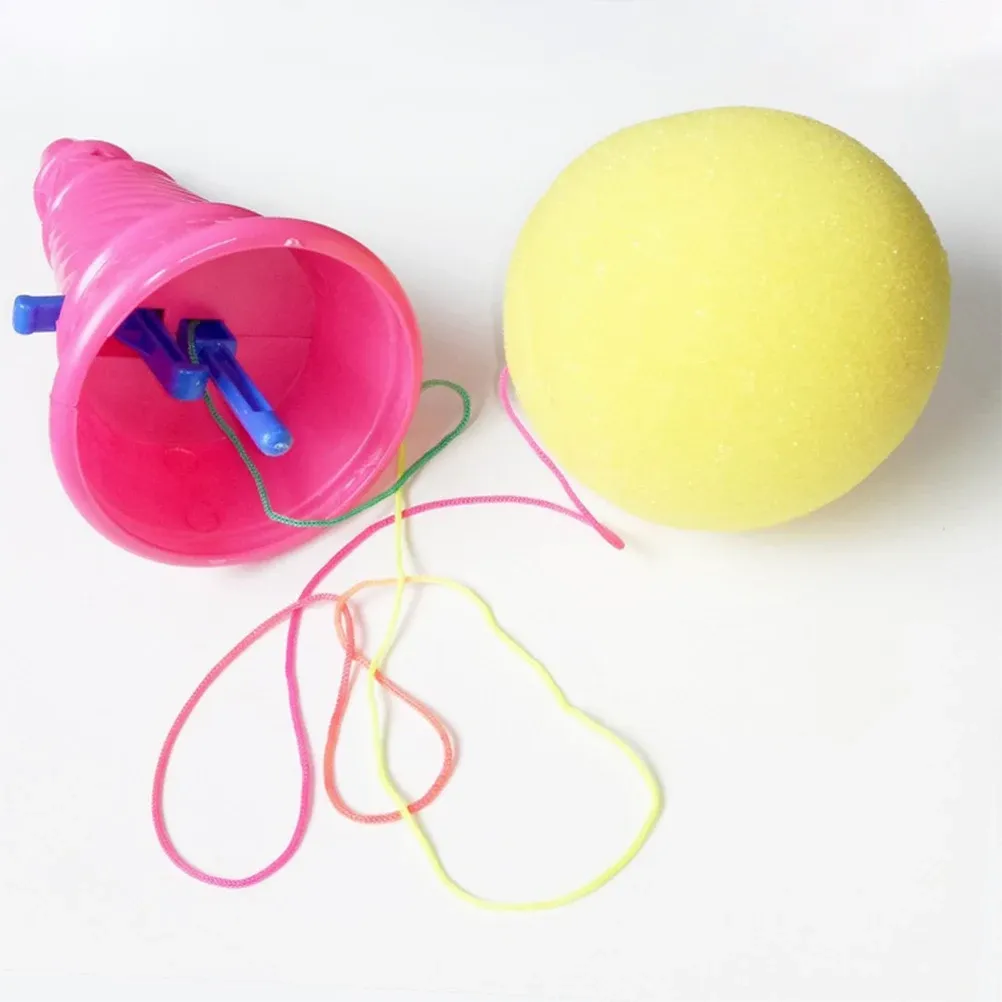 3/6st mini glass konskyttar svamp skjuter utomhus lansering katapult leksaker för barn gåvor slumpmässig färg