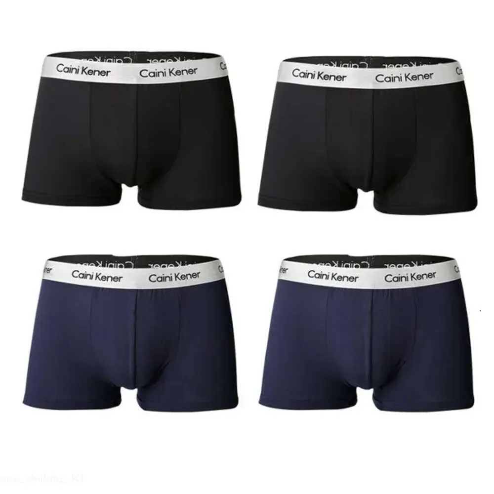 Designer ondergoed Calvins Brand Boxer onderbroek 4pcs Men Boxers Man Korte ademend flexibele comfortabele shorts Mooi solide slipje 718