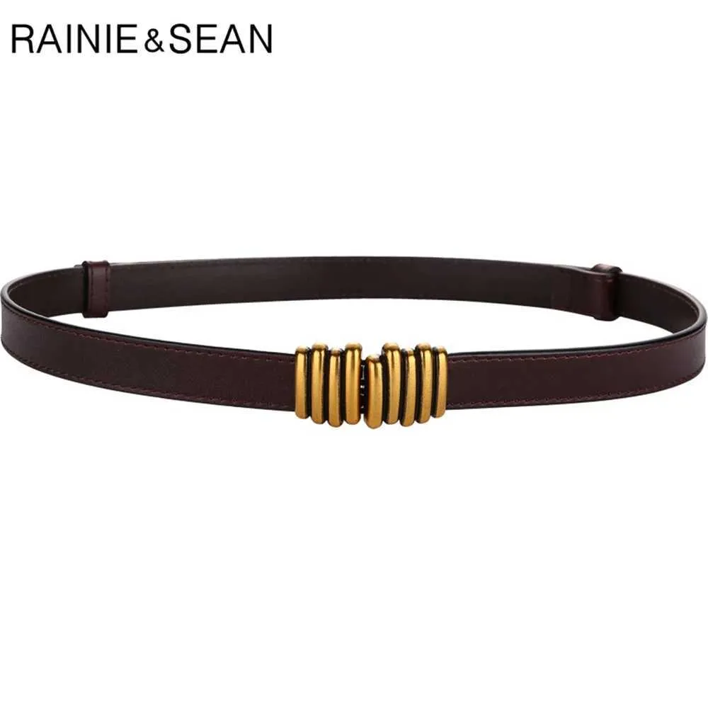 RAINIE SEAN Red Genuine Leather Ribbon Fashion Belt Dress  display picture 3