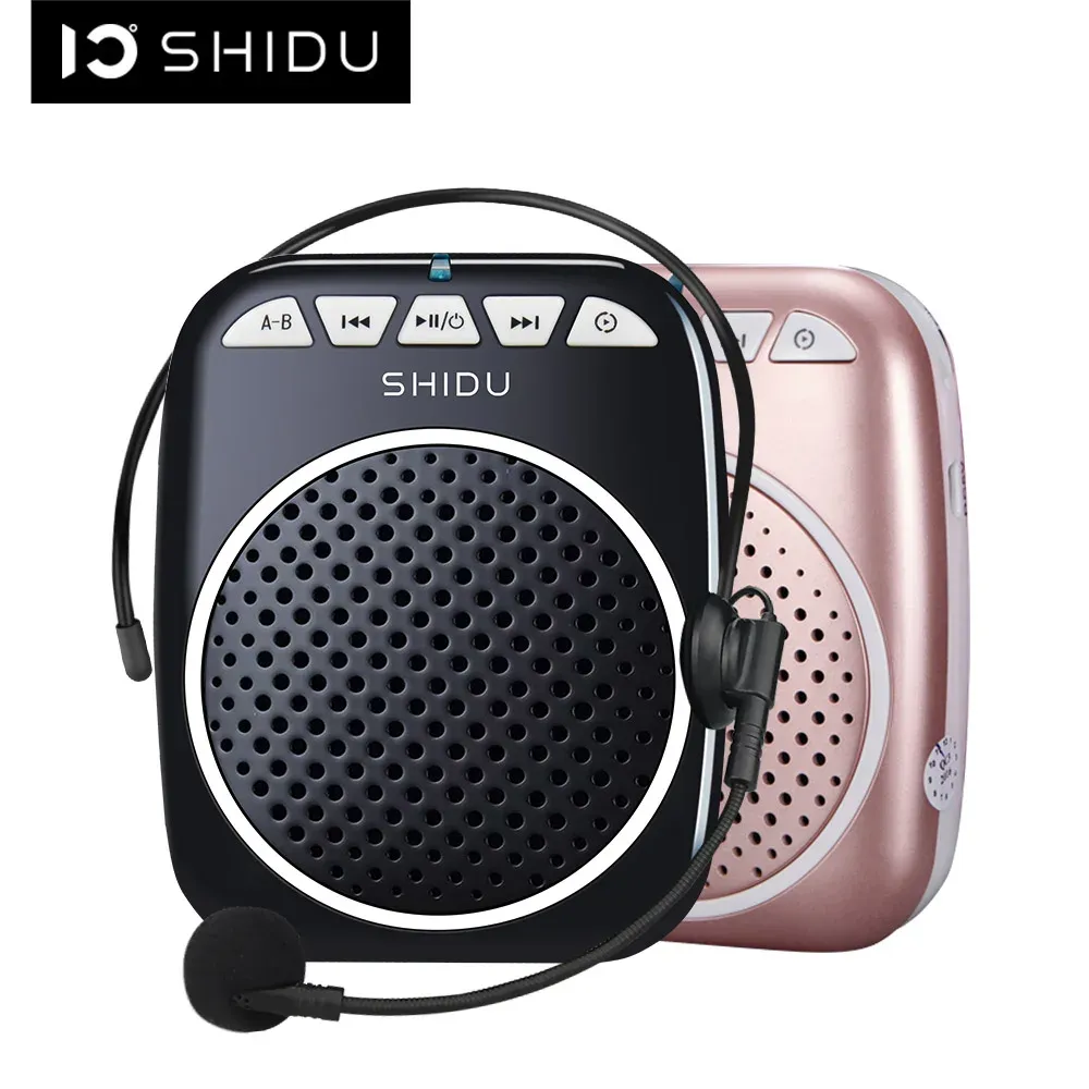 Megafono shidu amplificatore vocale portatile megaphone mini audio altoparlante con altoparlante ultraleggero ricaricabile al microfono per insegnanti 308