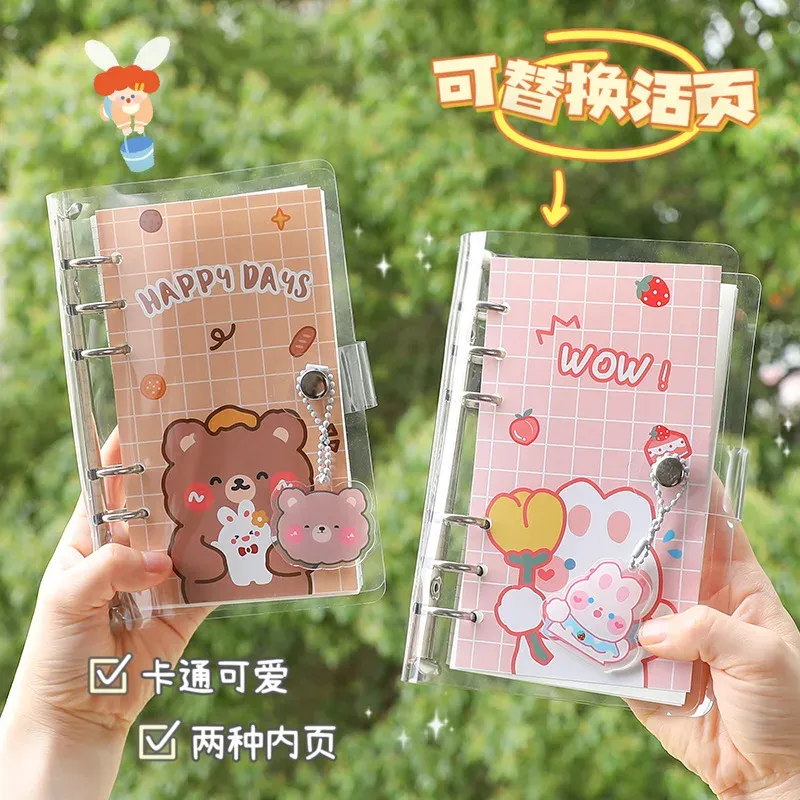 Notebook 100 fogli impermeabili Notepad Libro Account a mano Cartoon Account Looseleaf Notebook Portablebook portatile