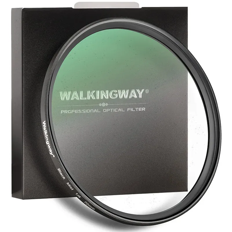 Walkingw Pro Black Mist Filtre Diffusion 12 14 18 Camera Lens Filtre 16lay Nano revêtement portrait 58 67 72 77 82 86 95mm 240327