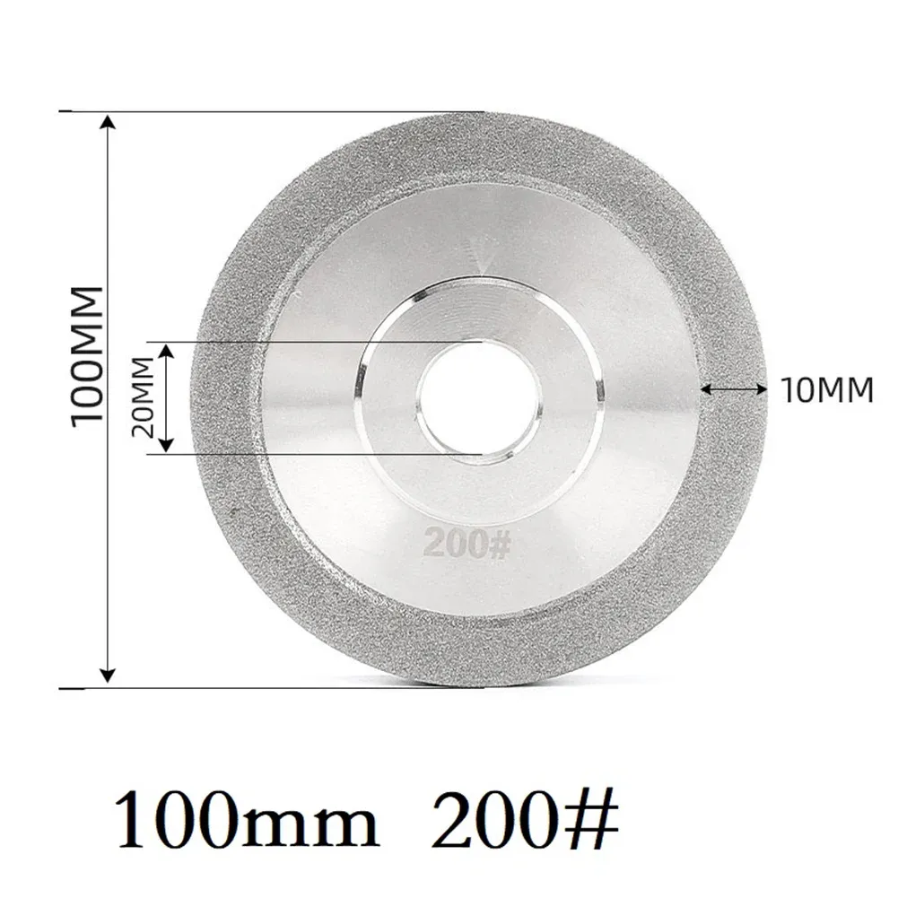 Rueda de molienda de rectificador de diamantes electroplacado de 125/150 mm para la cuchilla de vidrio de vidrio de molinillo de ángulo pulido de sierra de bricolaje de bricolaje