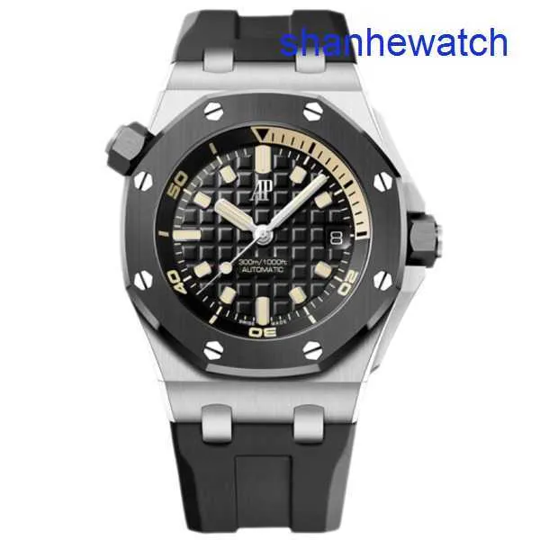 AP Athleisure Wrist Watch Royal Oak Offshore Series Précision Steel Rubber Celt Automatic Machinery 15720 Luxury Watch 15720CN.OO.A002CA.01