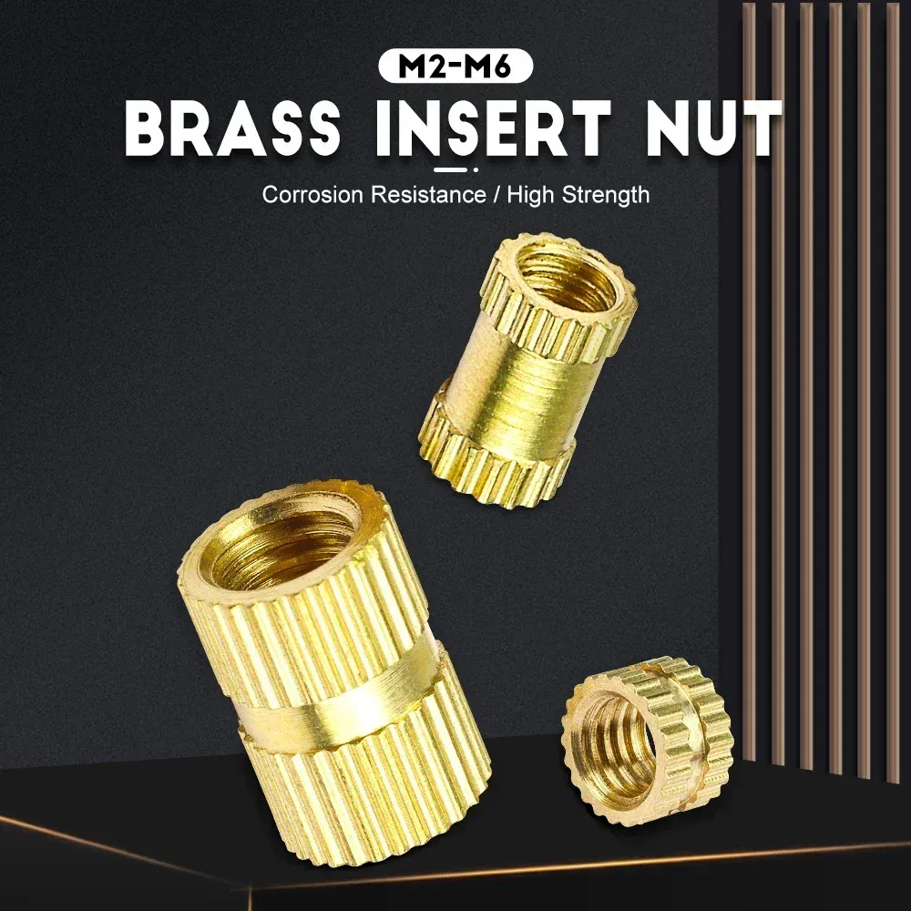 NINDEJIN Knurled Threaded threaded inserts for 3D Printing