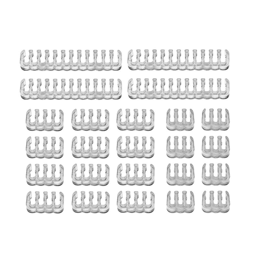 24/48/72pcs PC Cable Comb Motherboard 24Pin 8Pin 6Pin Computer Cable Manager Clamp Clips for 3.0-3.6mm PC Power Cables Wiring