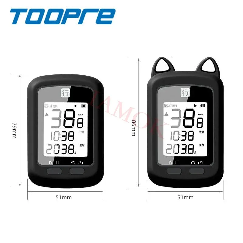 Topre Mountain Bike Computer Protective Maniche per Xingzhe Small G 10/12G Imok Silica Gel Copertura intelligente Parti di biciclette leggera