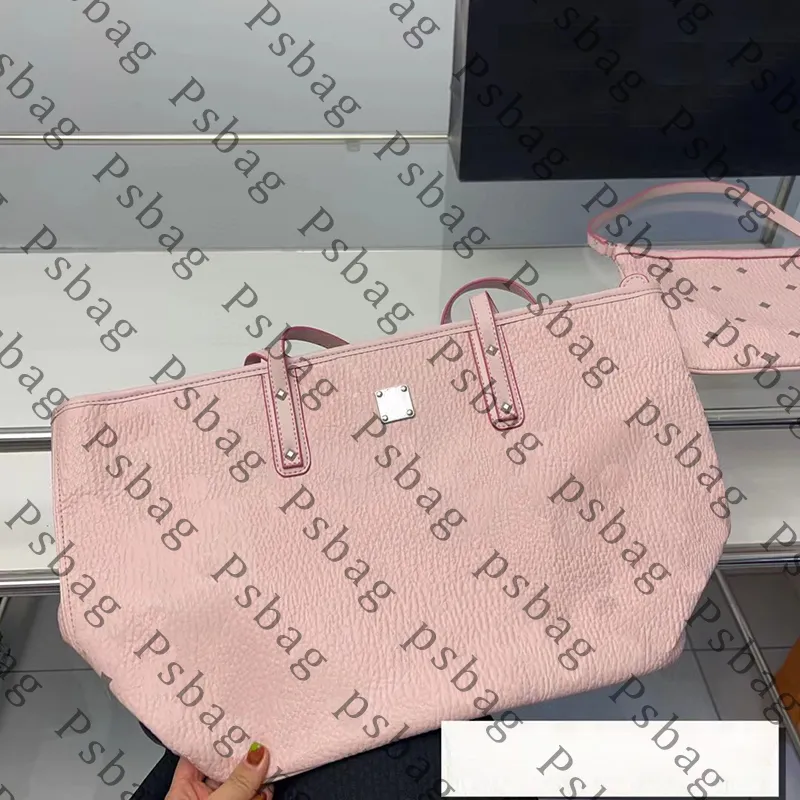 Pembe Sugao Kadın Lüks Tasarımcıları Çanta Çift Yan Omuz Deri Çanta 2pcs/Set büyük kapasiteli kirpik çantaları moda çanta clucth