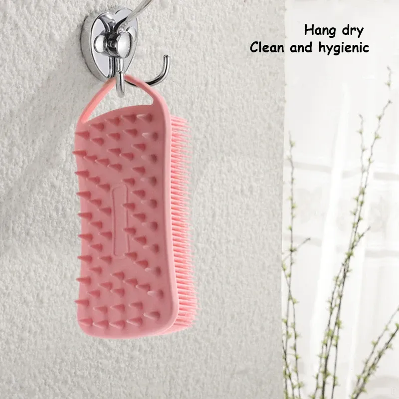 Silikonkörperpeeling Dusche Peeling Peeling Schwamm Bubble Bad Pinsel Massager Haut Reinigungsmittel Reinigungskissen Badezimmerzubehör Accessoires