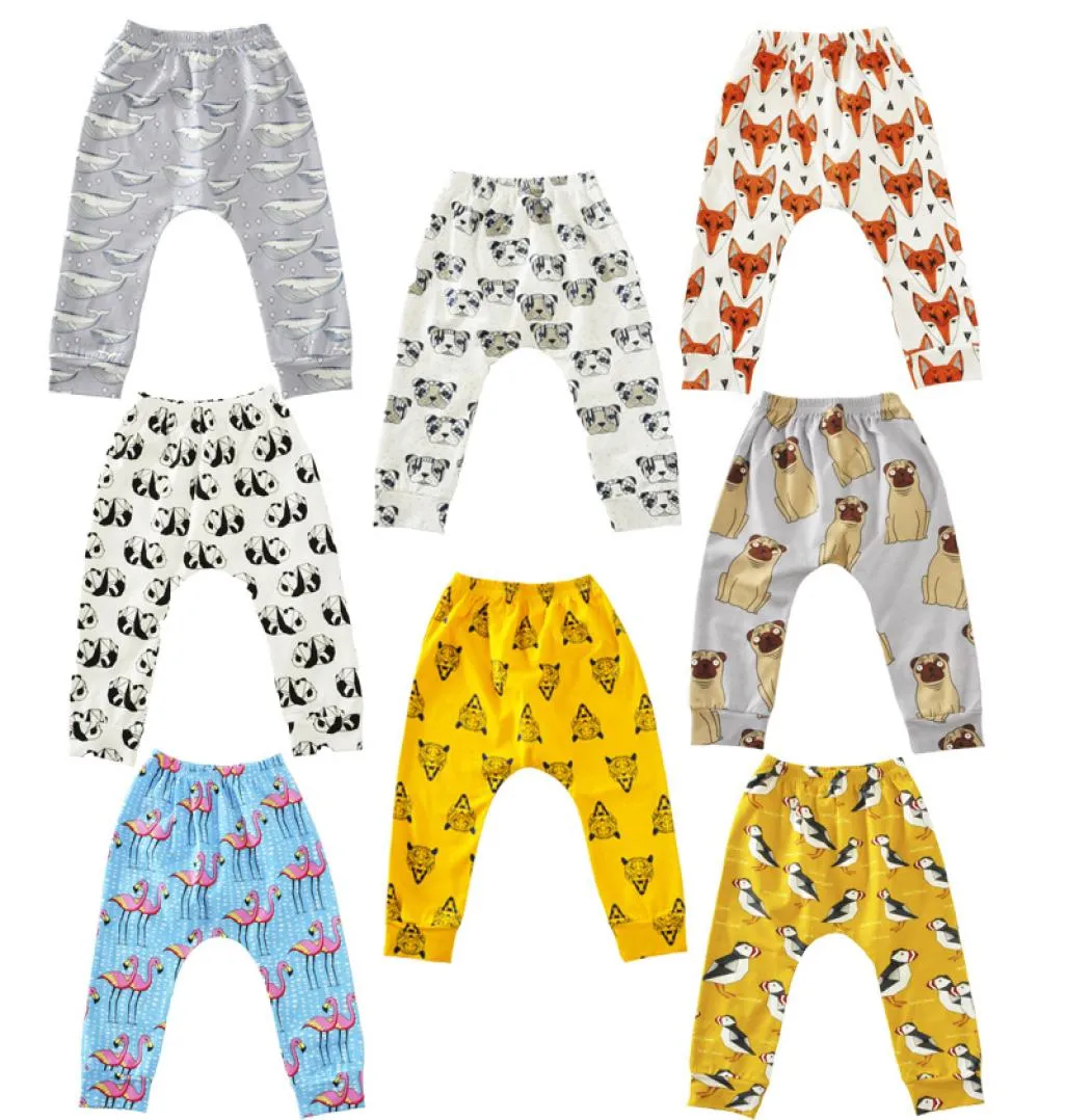 Children039s casual trousers leggings Pants children039s animals printed harem pants cartoon boys and girls baby clothing 145414563