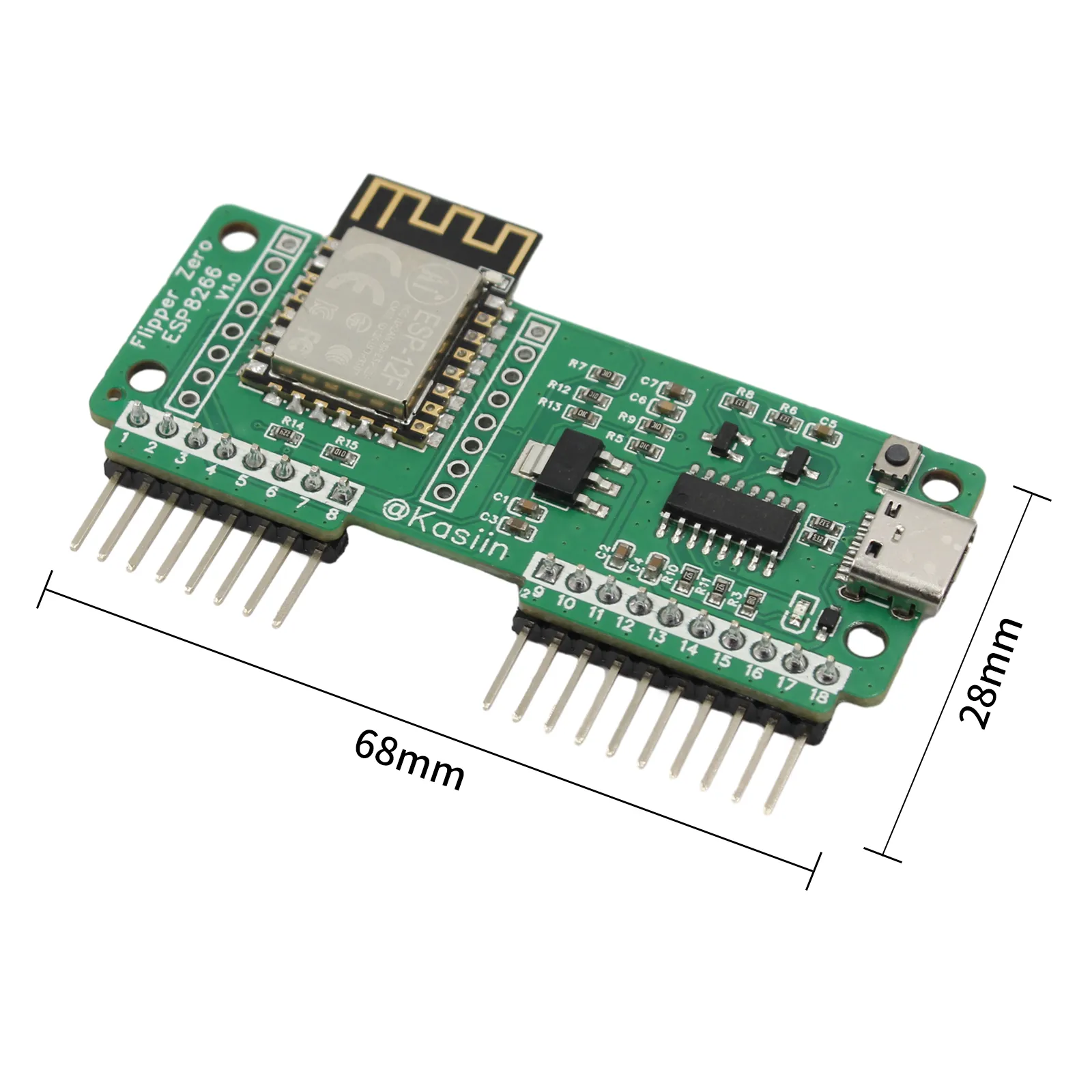 Scheda Di Sviluppo WiFi Per Flipper Zero - Modulo PCB Multifunzione, Compatto, Open Source, Con Switch DIP E Connettività Wireless