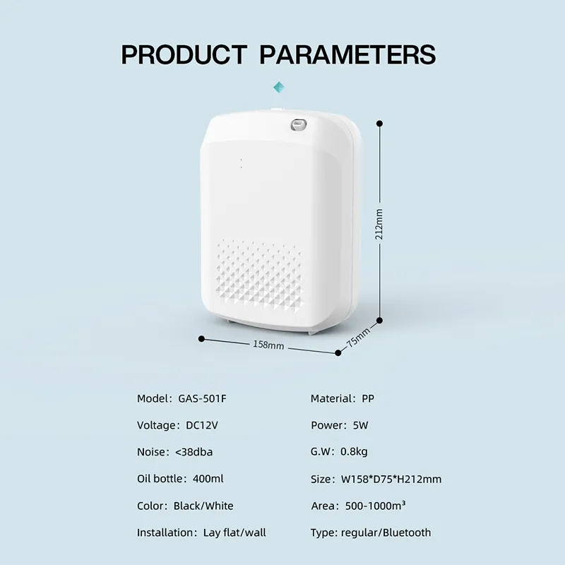 Smartdevil Diffuser Smart Fragrance Diffuser 500m³ Bluetooth Control Smell Distributor ...
