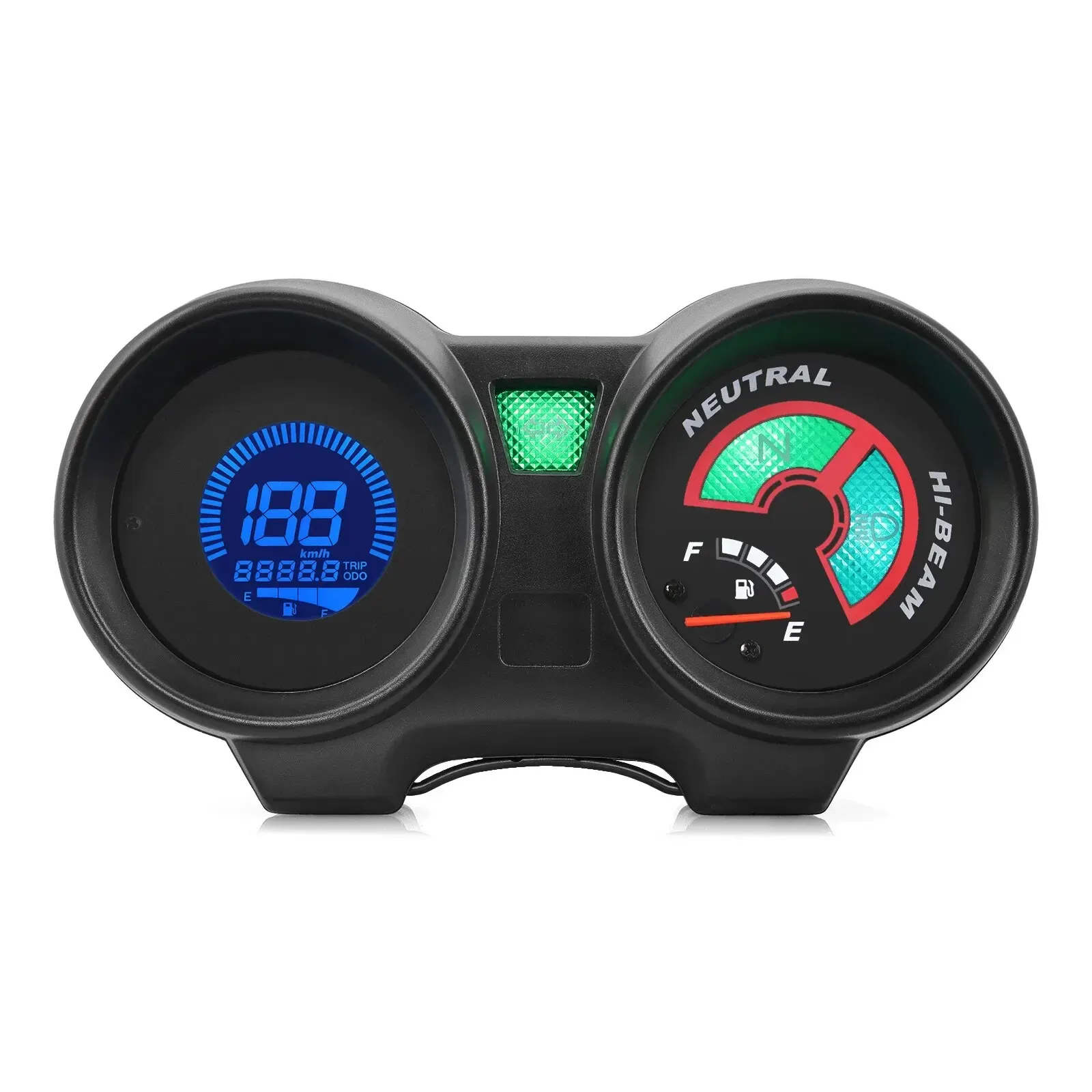 Réglable 7 couleurs LCD Digital Speedometer