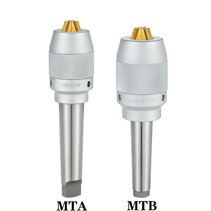 MT2 MT3 MT4 MT5 Straight Shank C20 C25 C32 R8 Tool Holder APU13 APU16 CNC Integrated Self-Tightening Three-Jaw Drill Chuck