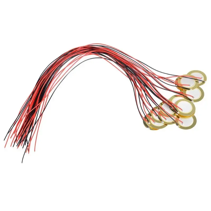 20 шт. 15 мм пьезой керамические элементы зуммер Dia 15 мм датчика Sounder Trigger Disc с проволочной медью для бесплатной доставки зуммера