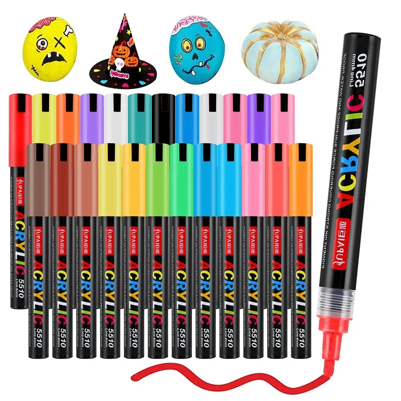 Acrylic Marker Pens Art Markers For Rock Painting, Ceramic, Glass, Wood, Canvas, DIY Graffiti & Drawing From Keng09, $6.28