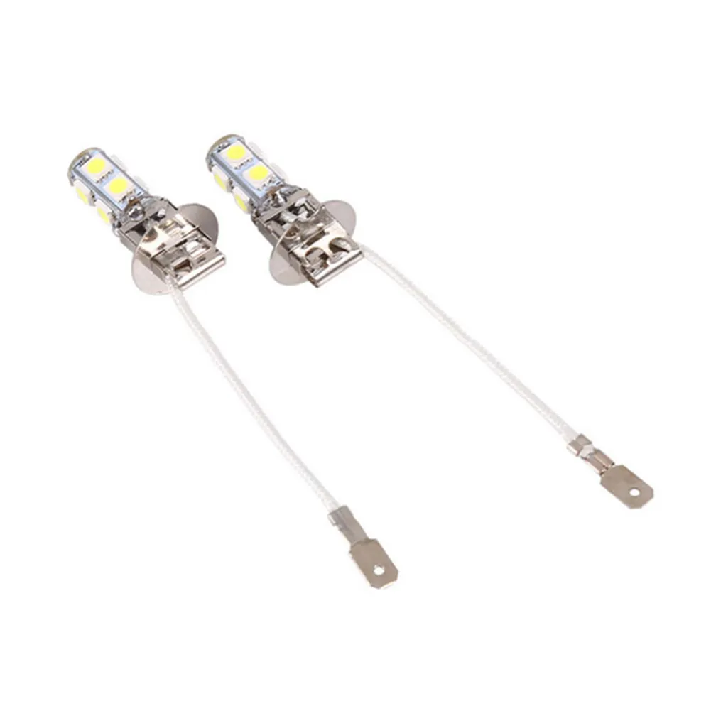H3 LED Bulb – 9 SMD, White, For Headlight Fog Lights Driving Cornering – Single