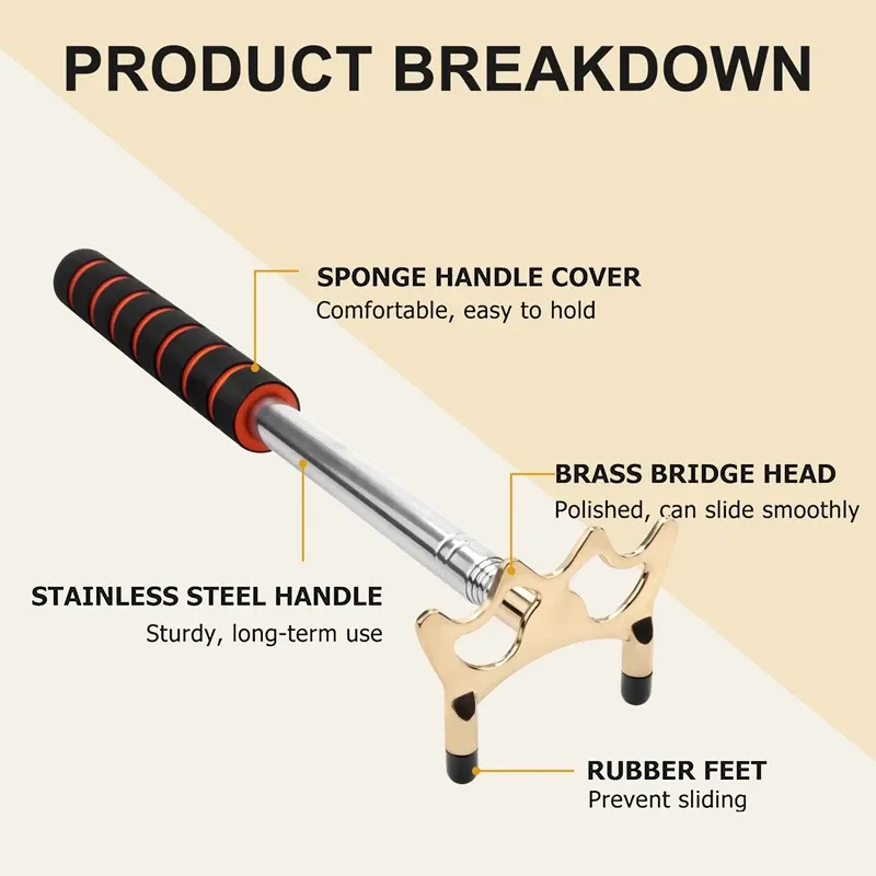 Wysytalny bilard mostek zręczny z wyjmowaną głowicą mosiężnego mostu, bilardowe akcesorium do basenu