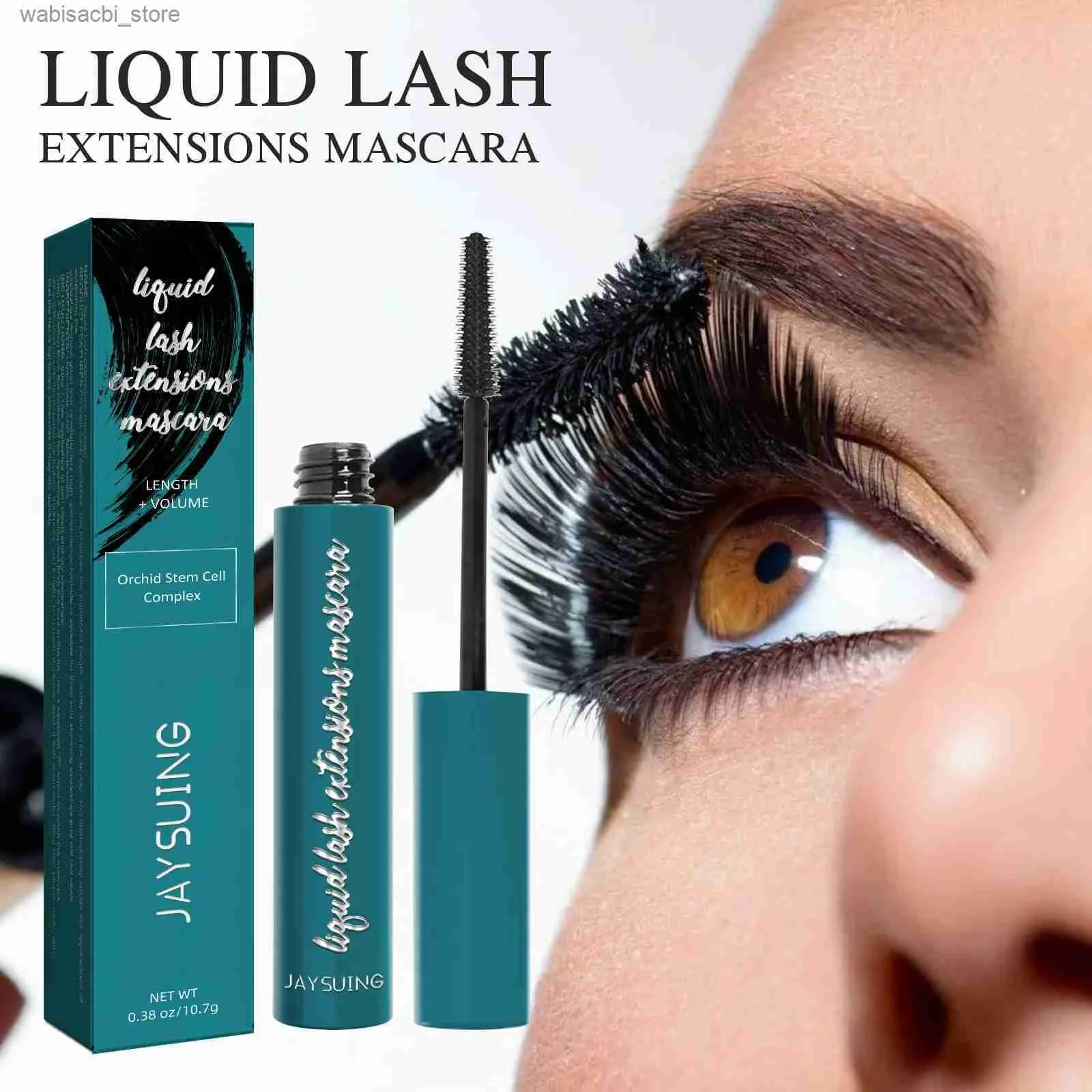 Mascara Sdatter Jayuing Mascara Long Curling épais Façonment des cils Natural Makeup Not Smudge Black Mascara Hyaluronic Acid Nico L49